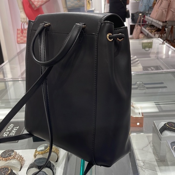 Michael Kors Backpack Bag Phoebe Medium Flap Drawstring Backpack Black 

NWT - Picture 14 of 16